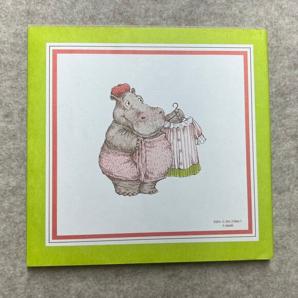 What Should a Hippo Wear? Jane Sutton 1979 HC Book w/ Dust Jacket Vintage - Picture 2 of 6